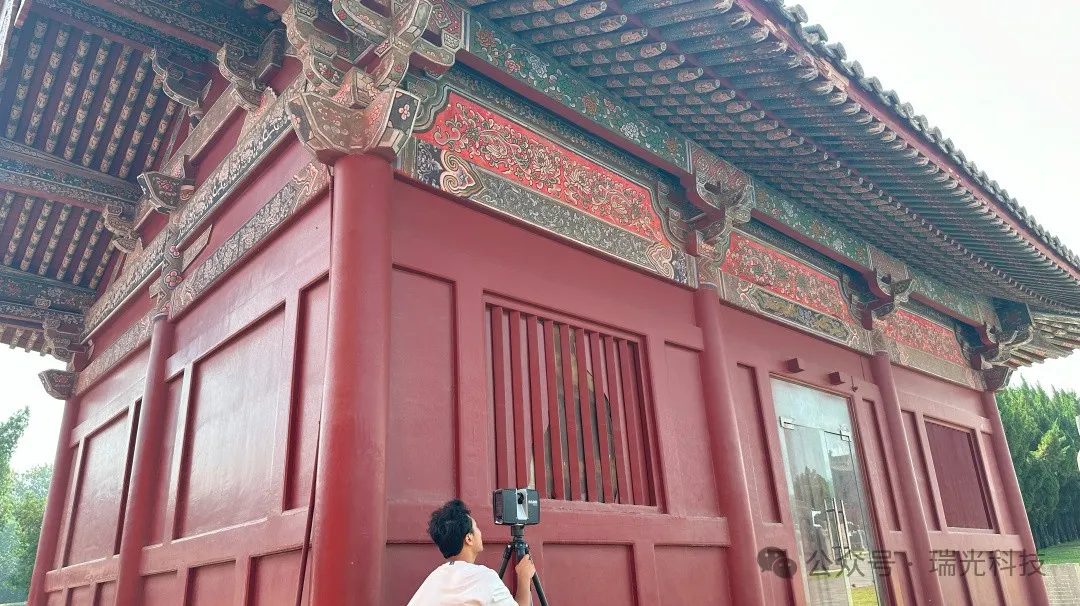 FARO架站三维激光扫描仪采集作业中