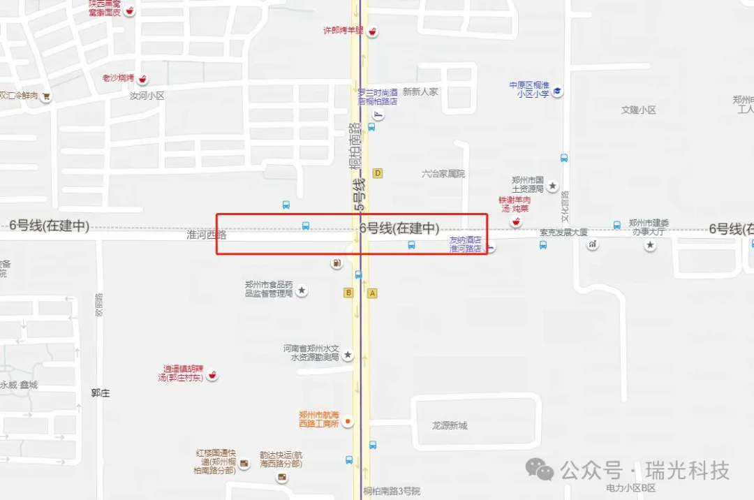 郑州市地铁轨道6号线某区间。